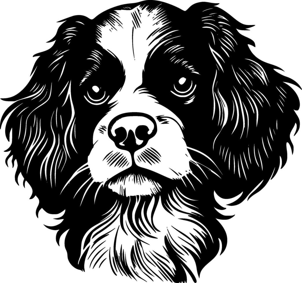 terrier - minimalista y plano logo - ilustración vector