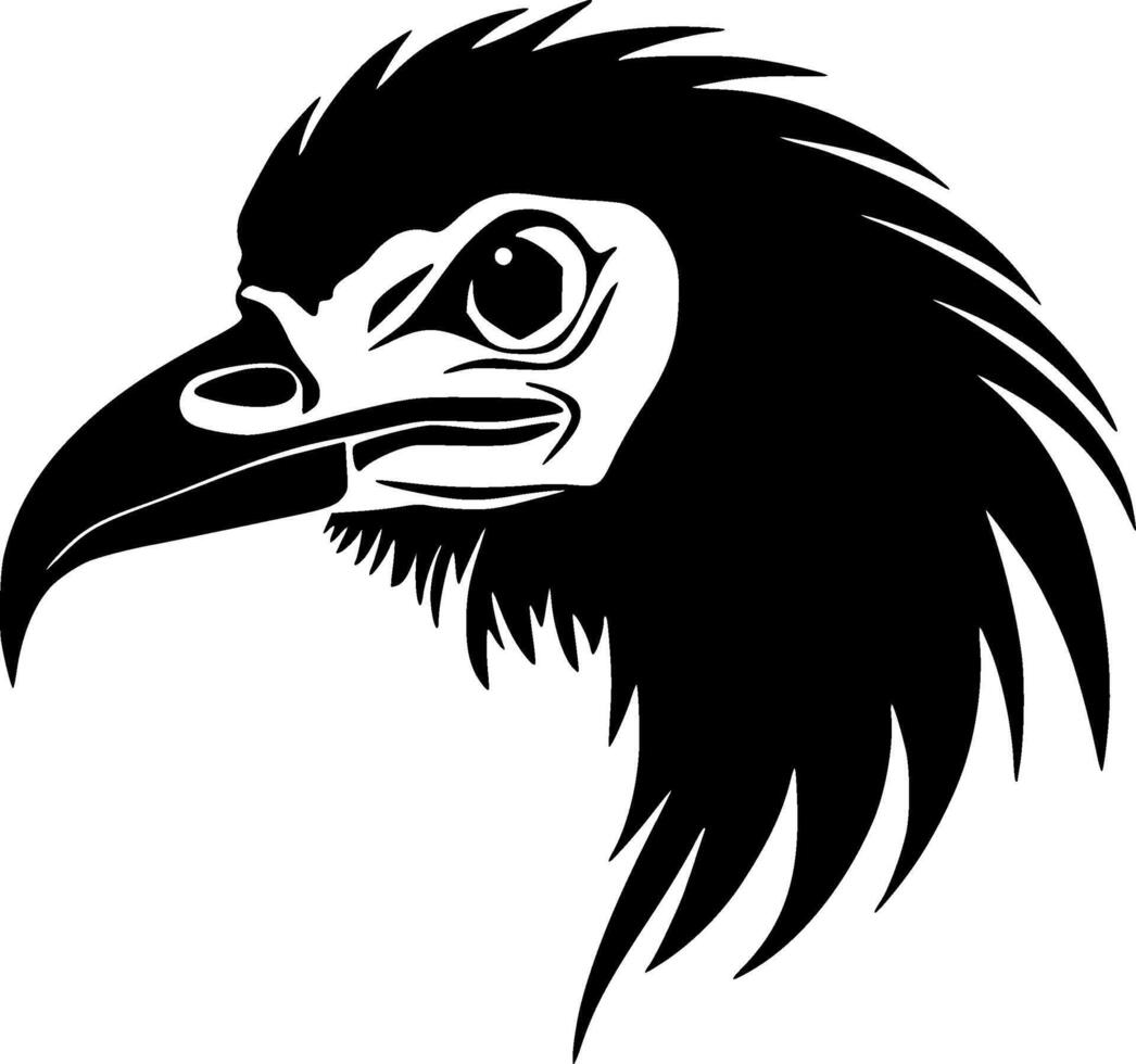 Vulture, Minimalist and Simple Silhouette - illustration vector