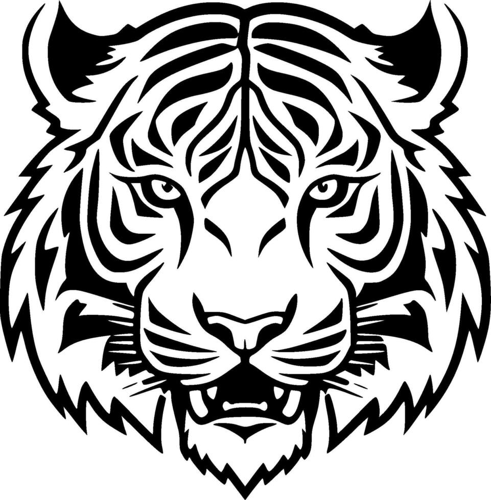 Tiger - Minimalist and Flat Logo - illustration vector