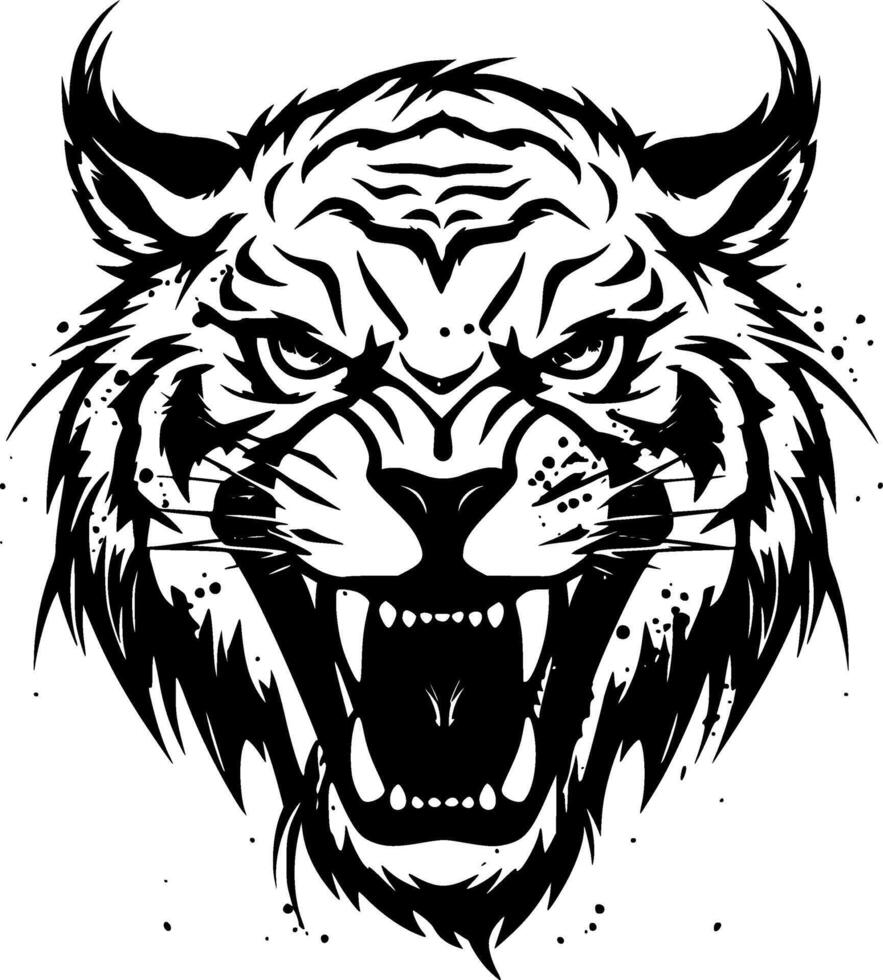 Tigre - alto calidad logo - ilustración ideal para camiseta gráfico vector