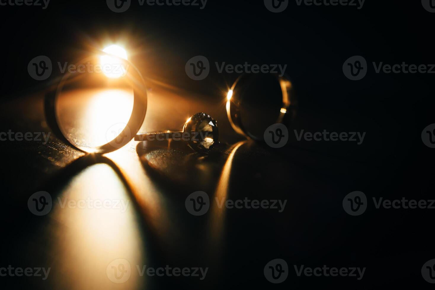 beautiful wedding rings in a good light photo