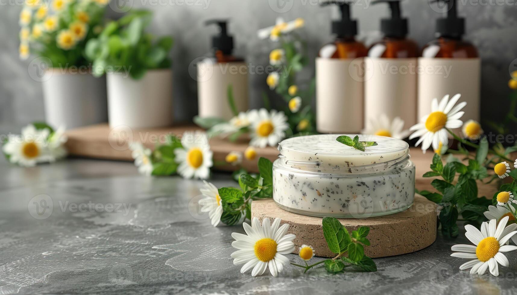 Various soaps arranged neatly on a bathroom counter photo
