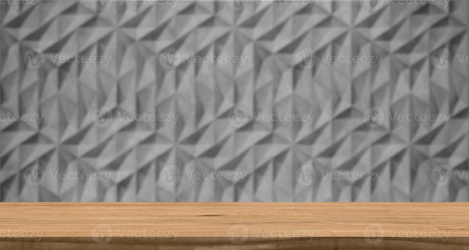 vacío madera mesa parte superior con hormigón fondo, blanco encimera para producto montaje publicidad foto