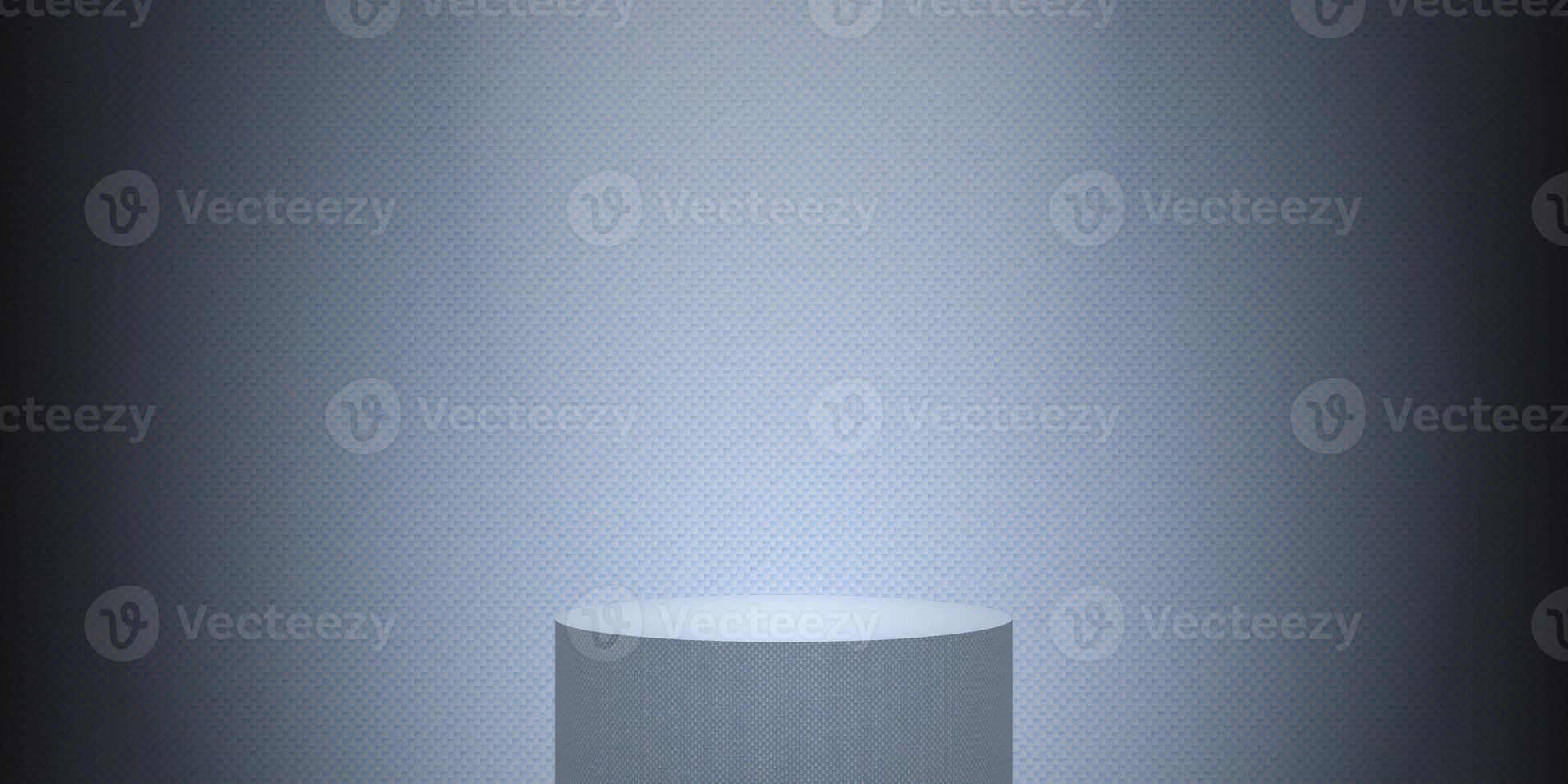 empty cylinder podium with background photo