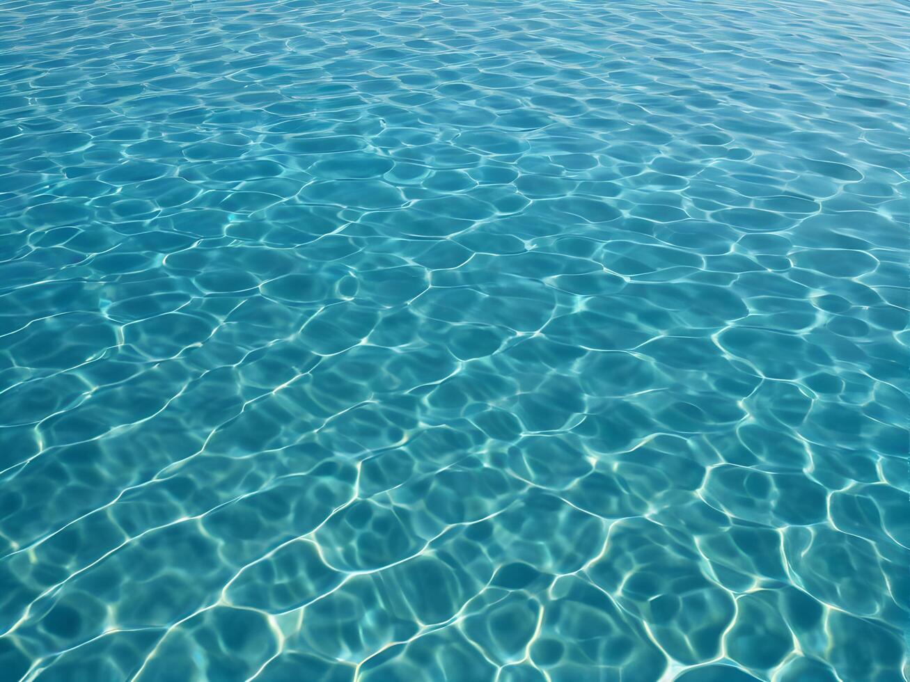 Seamless texture background water. Blue waves sparkle in the sun's rays. Top view photo