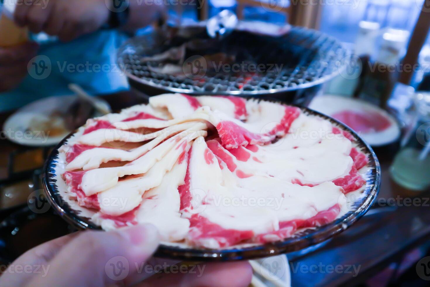 raw beef or sliced beef, beef for cook photo