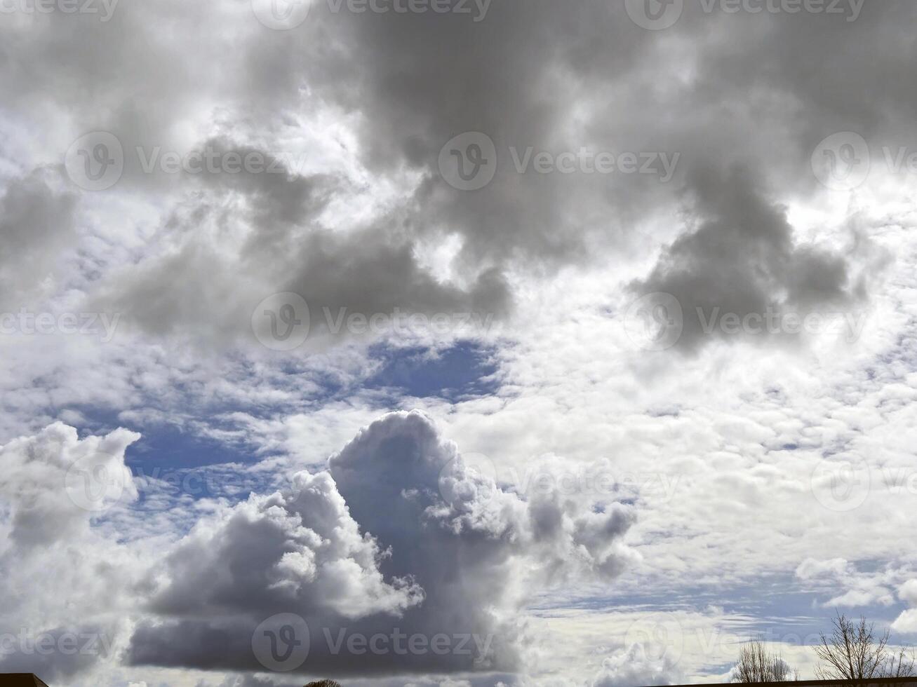 Summer clouds in the sky background photo