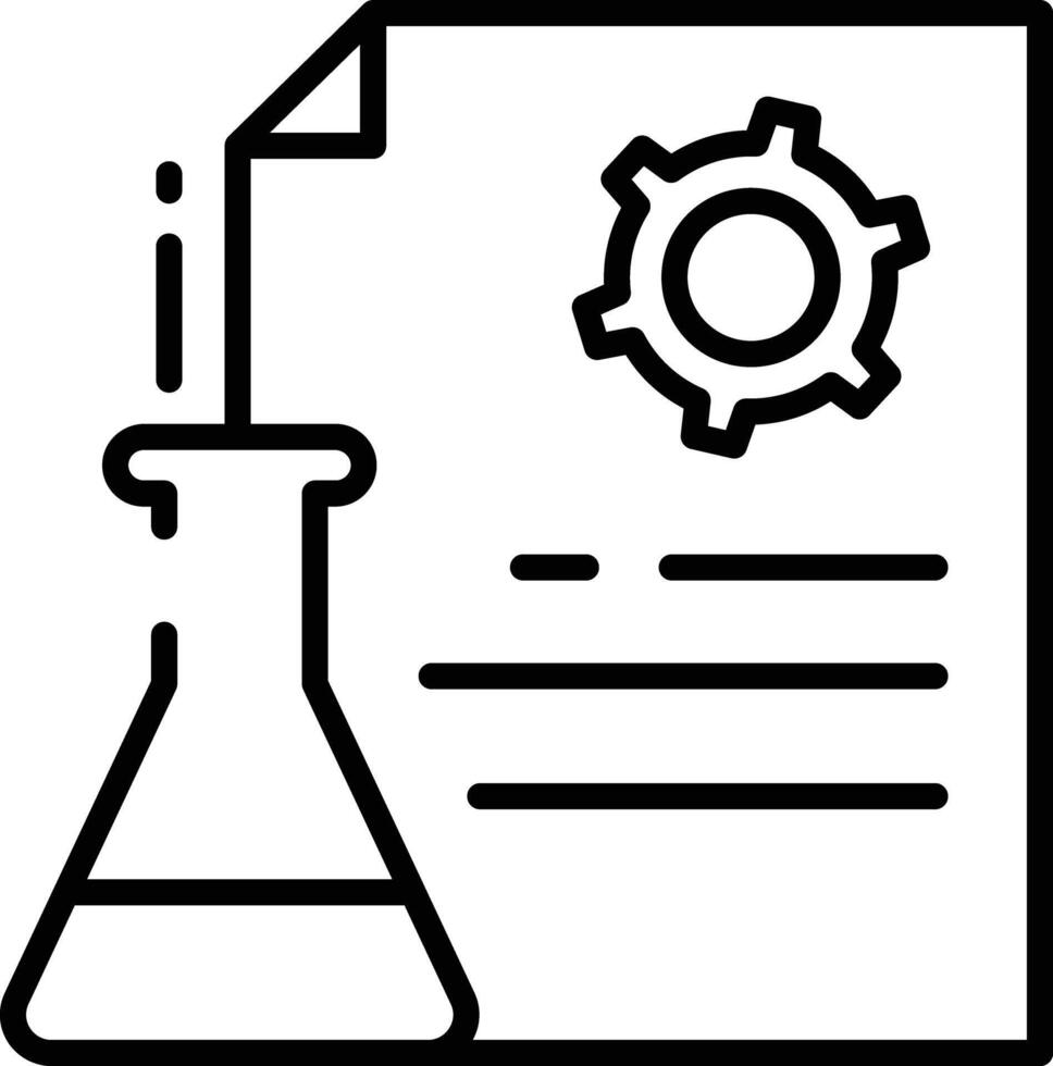 Document outline illustration vector