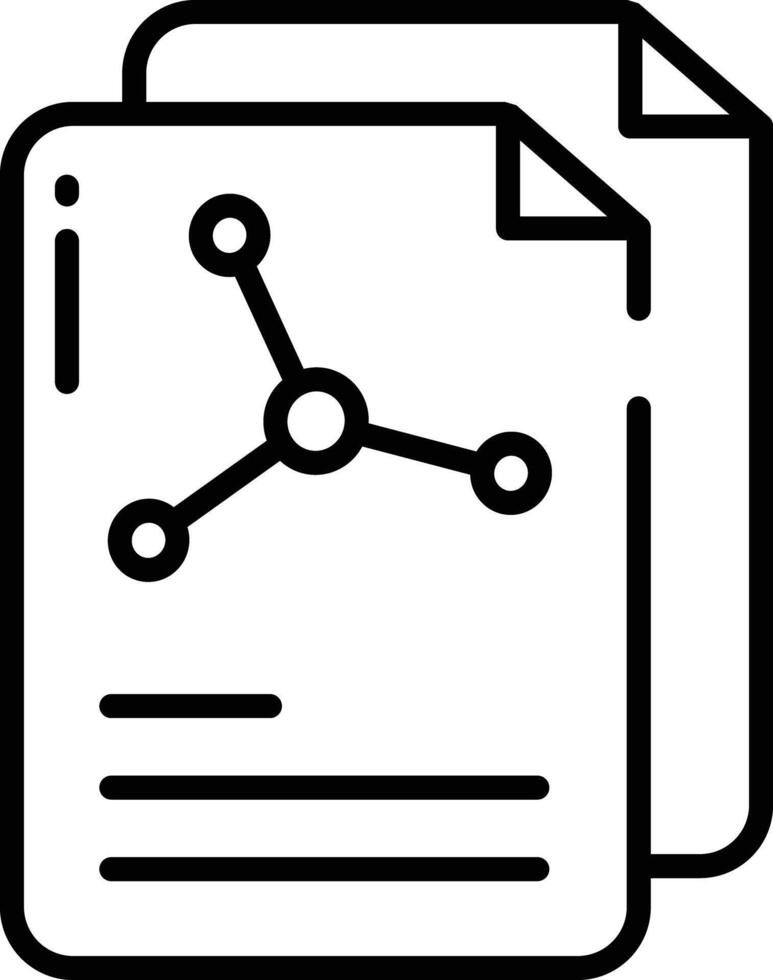 Beaker document outline illustration vector