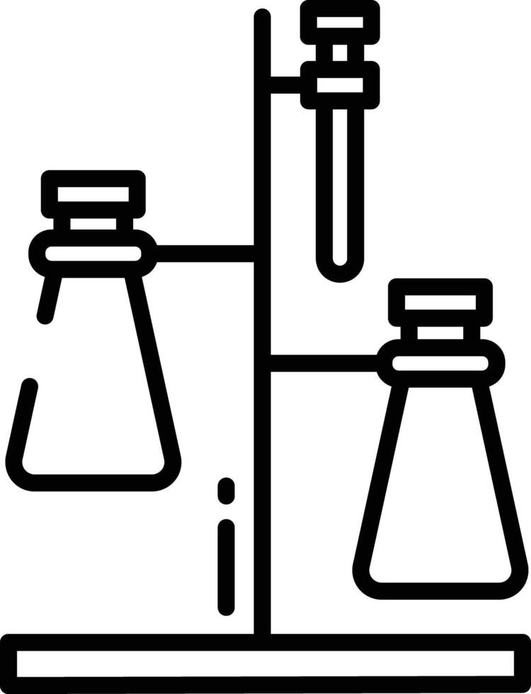 Experiments outline illustration vector