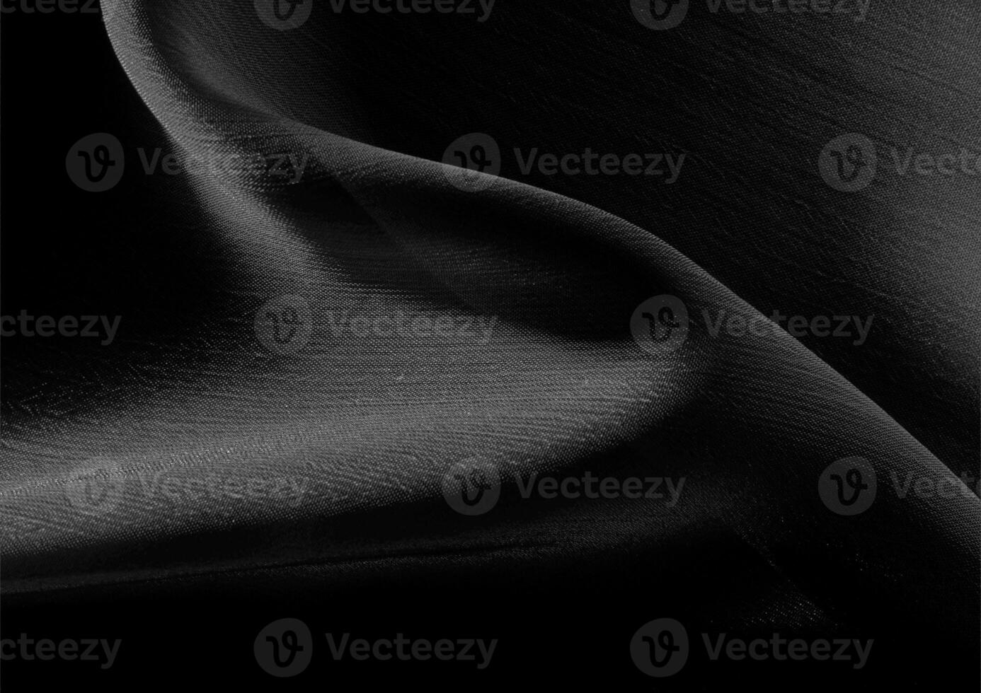 Black and white cloth pattern close view, textile material background photo