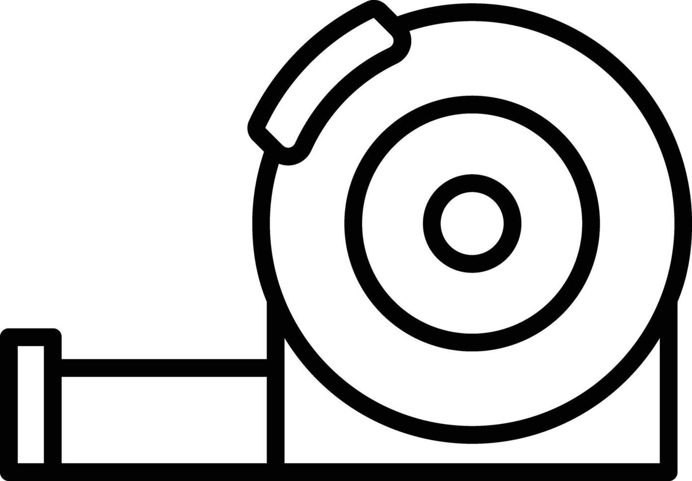 Measure Tape outline illustration vector