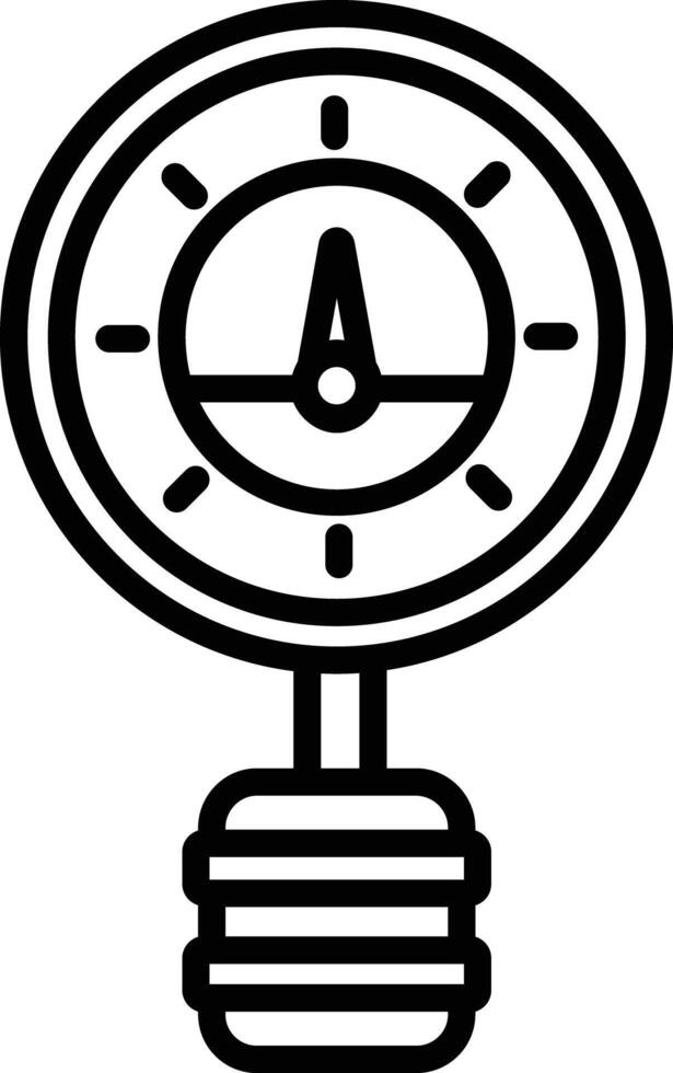 Pipe Meter outline illustration vector