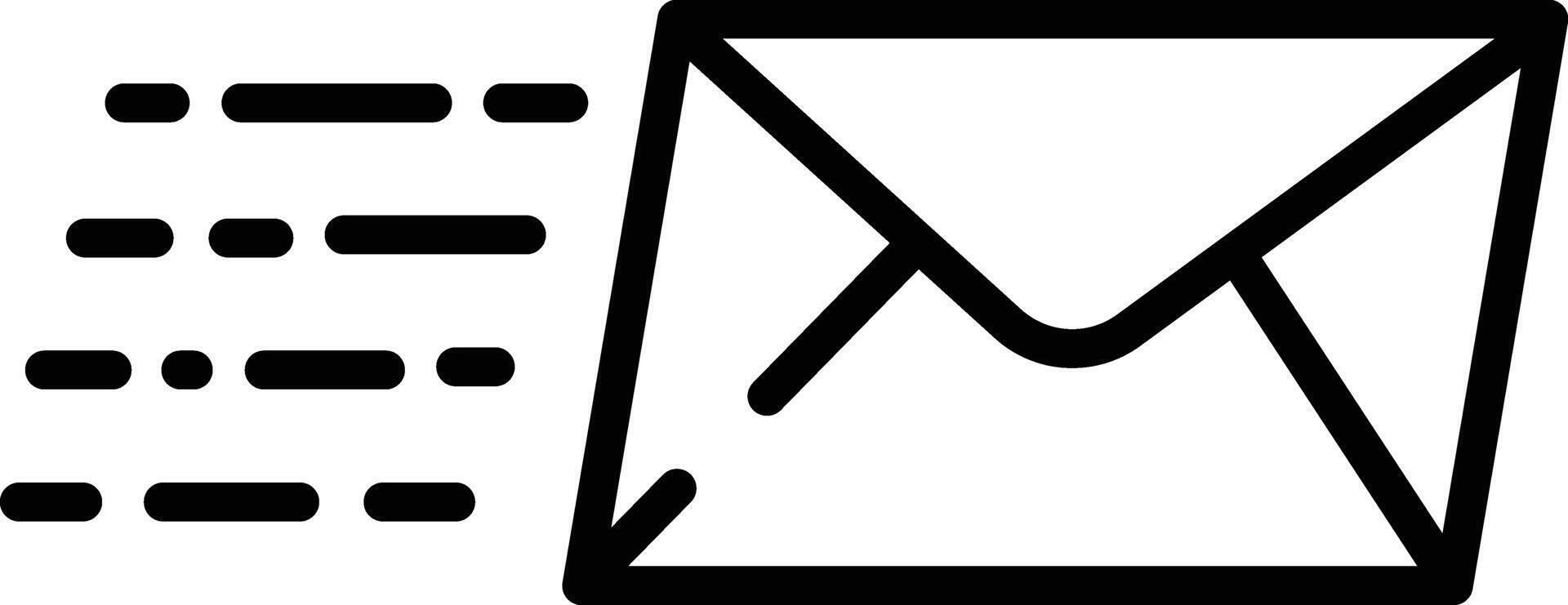 correo electrónico contorno ilustración vector