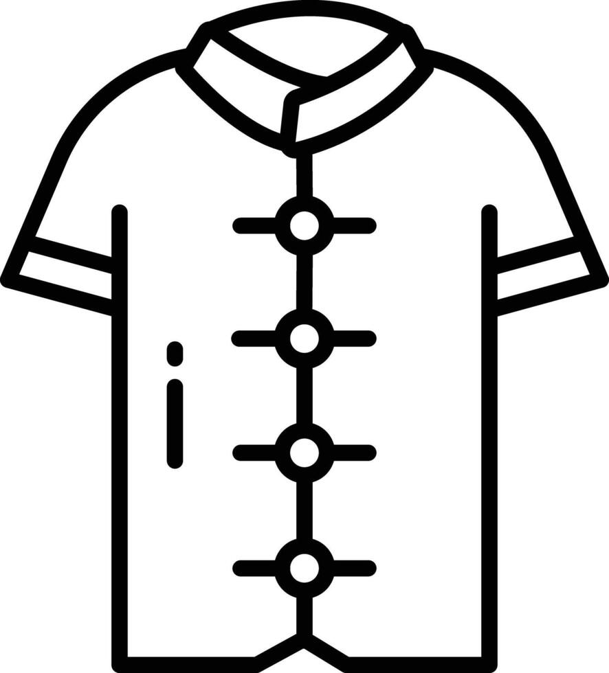Shirt outline illustration vector