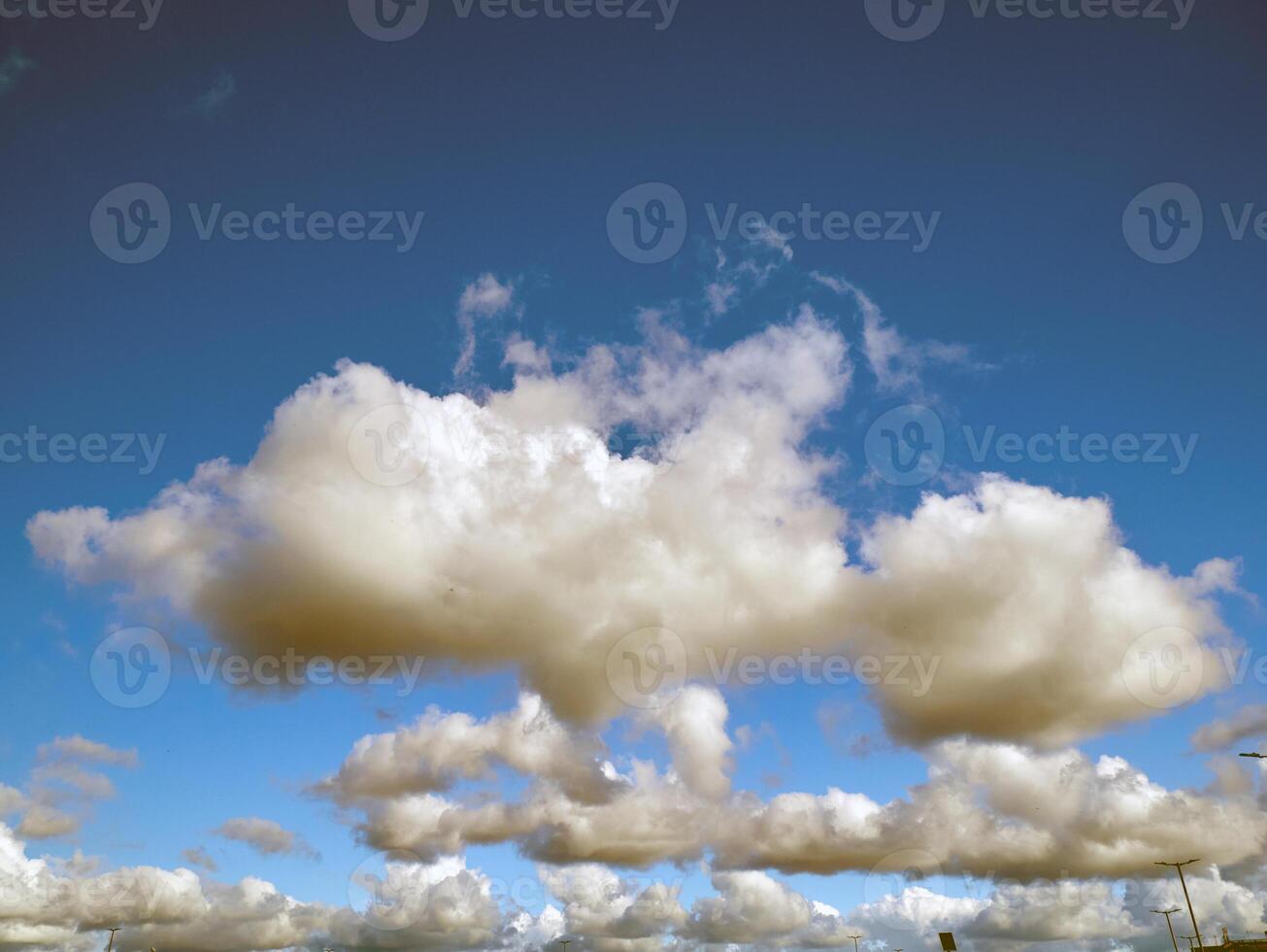 Summer clouds in the sky background photo