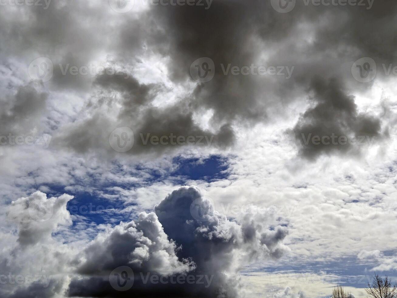 Summer clouds in the sky background photo