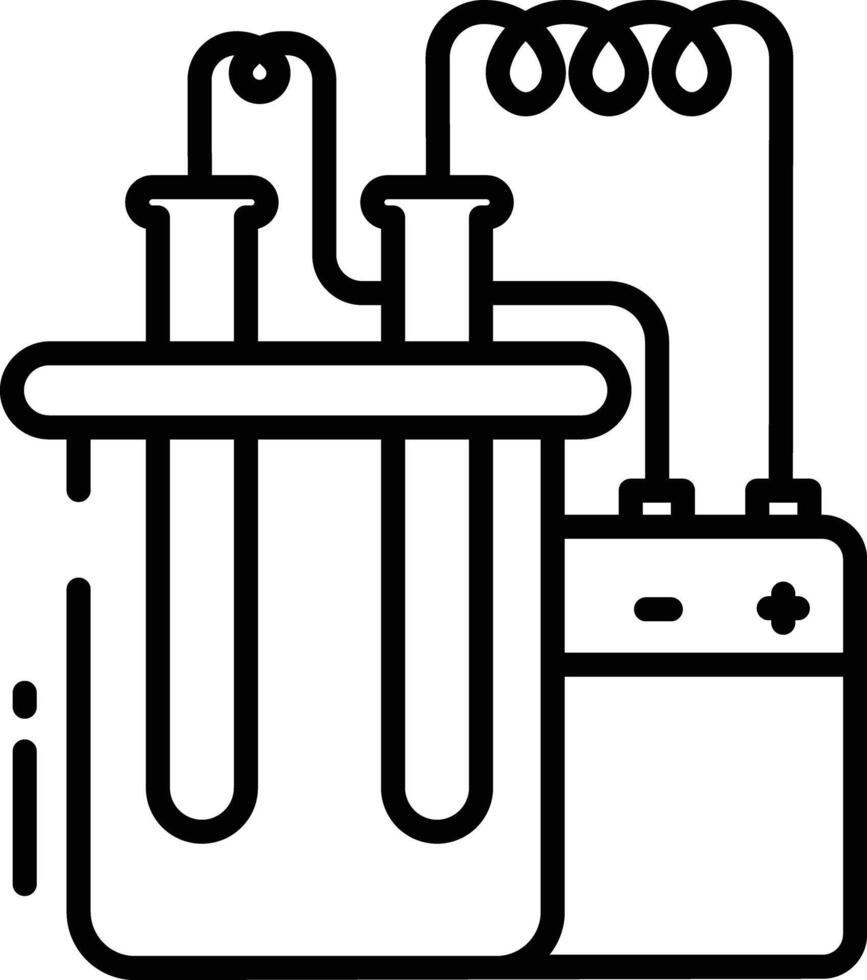 Chemical test outline illustration vector