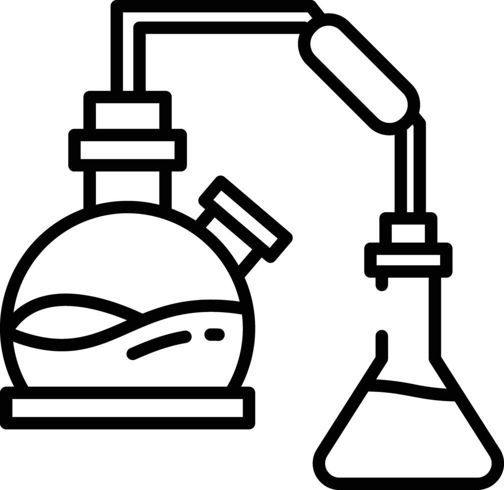 Lab outline illustration vector