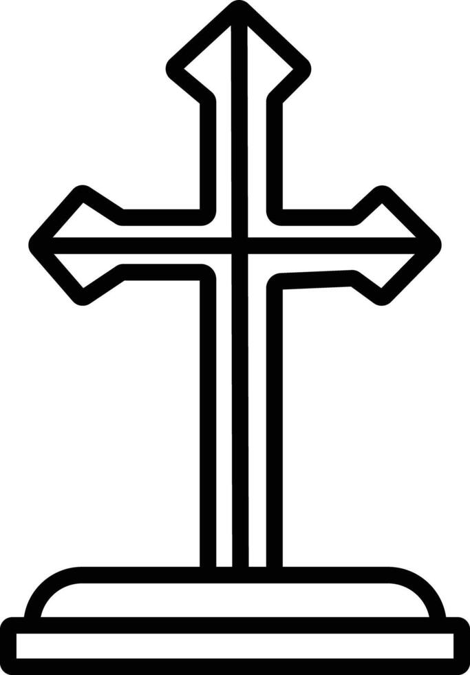 Catholicism outline illustration vector