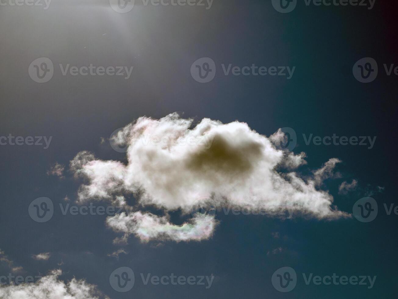 Summer clouds in the sky background photo