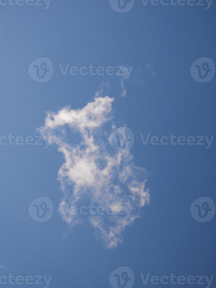 White fluffy clouds in the sky background. Cumulus clouds photo