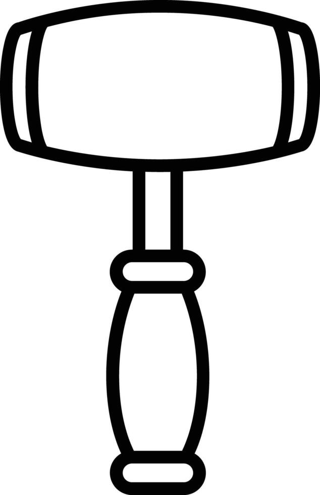 Mallet outline illustration vector