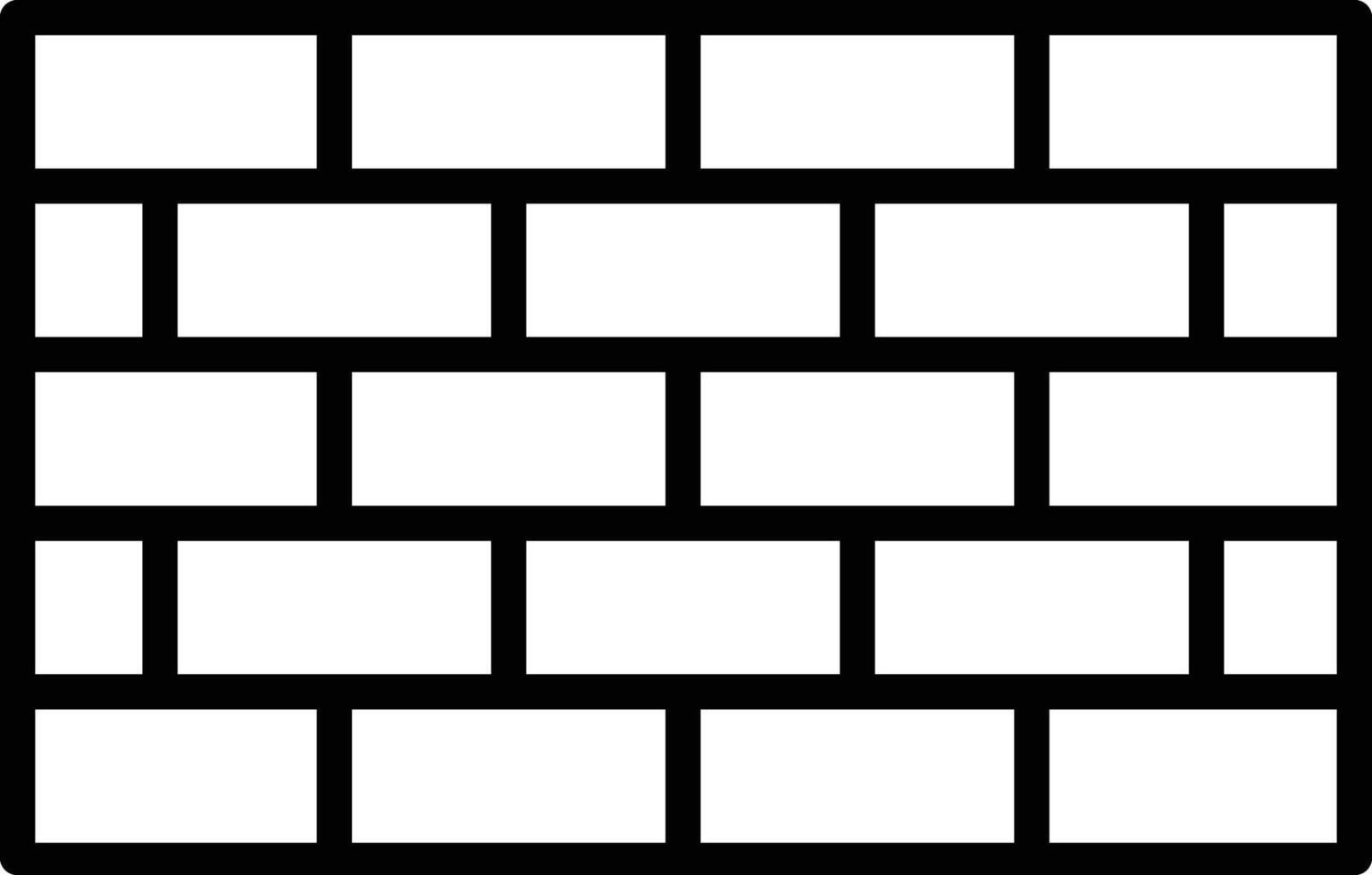 Wall outline illustration vector