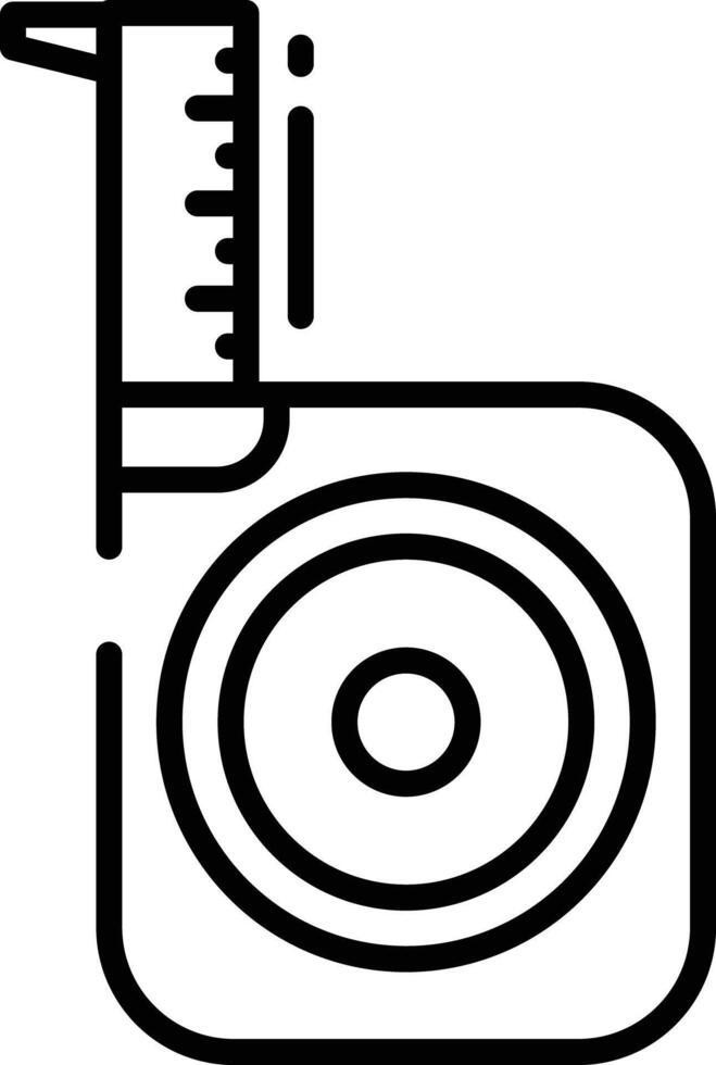 Measurement Tape outline illustration vector