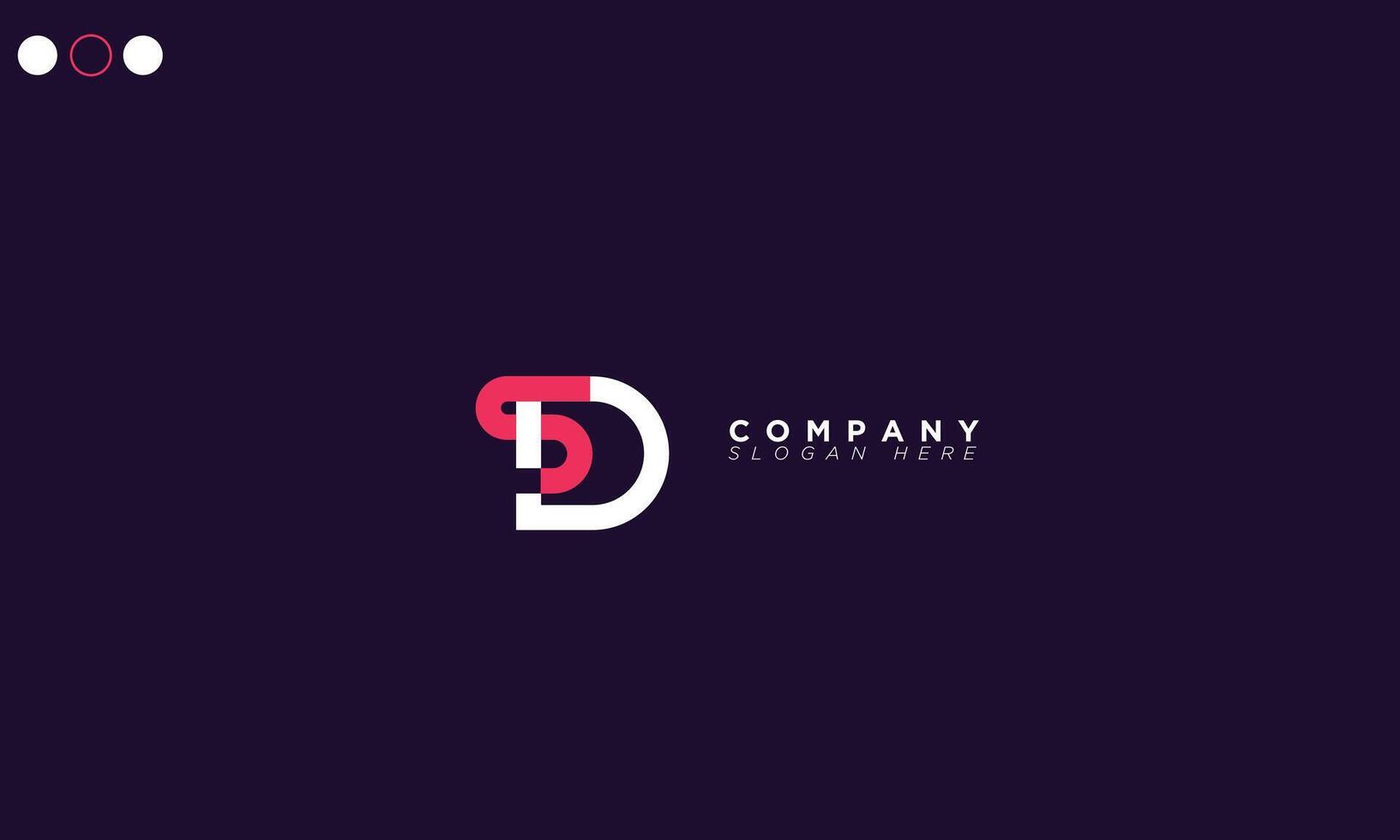 SD Alphabet letters Initials Monogram logo vector