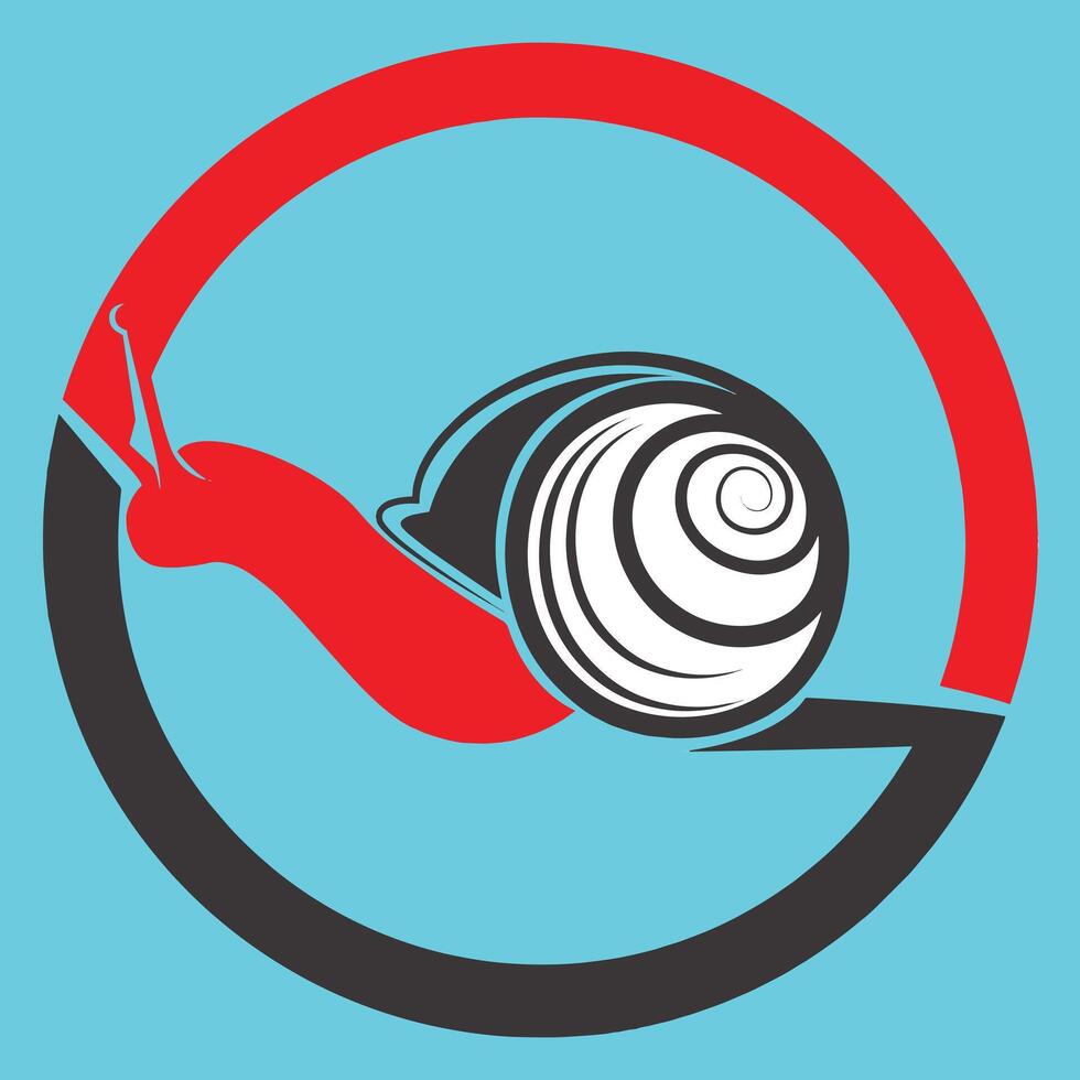 Snail Animal Logo and Symbol vector