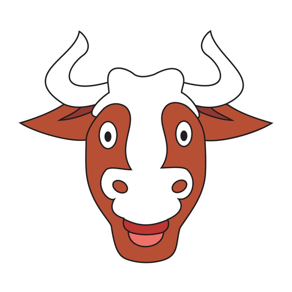 bull illustration design vector