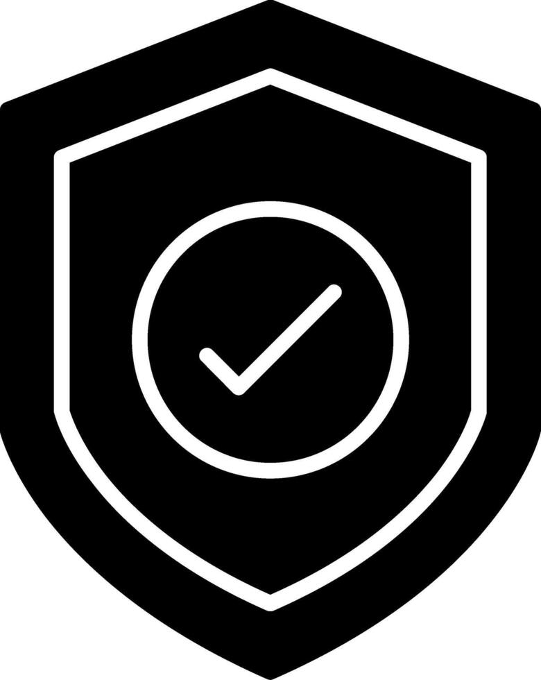 Protection ACtivated Glyph Icon vector
