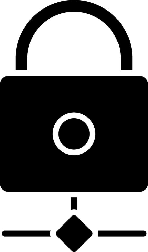 Multikey Security Glyph Icon vector