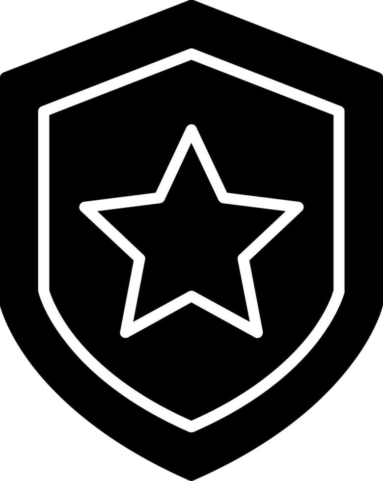 Shield Glyph Icon vector
