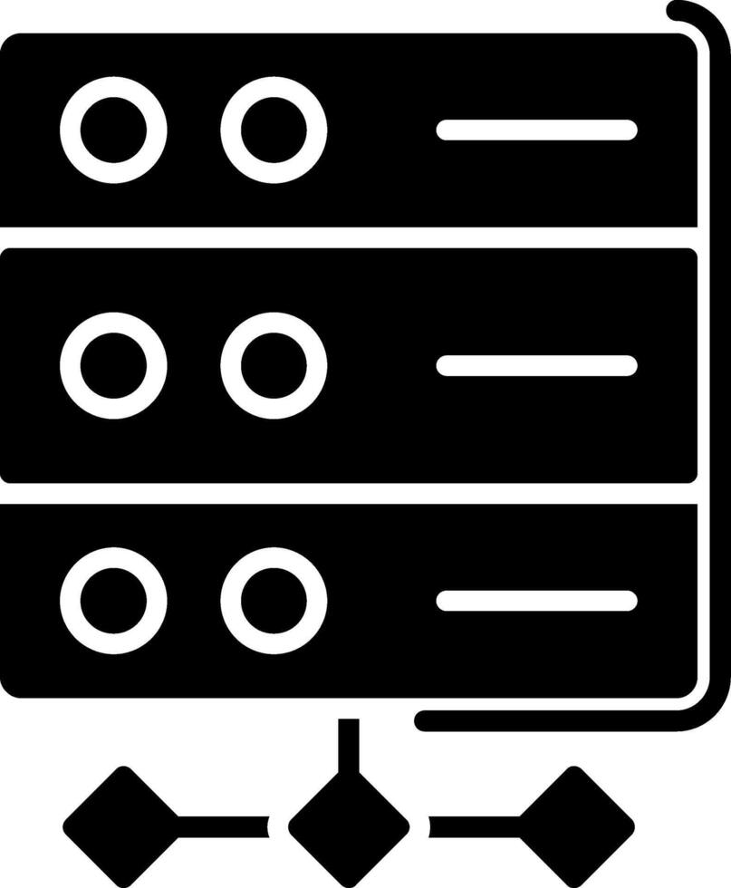 Server Glyph Icon vector