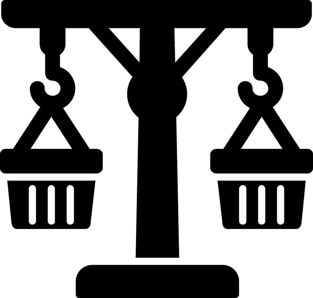 Balance Of Trade Glyph Icon vector