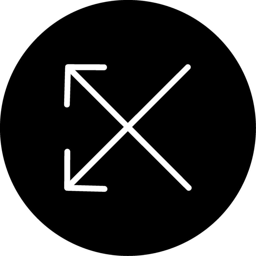 Split Glyph Icon vector