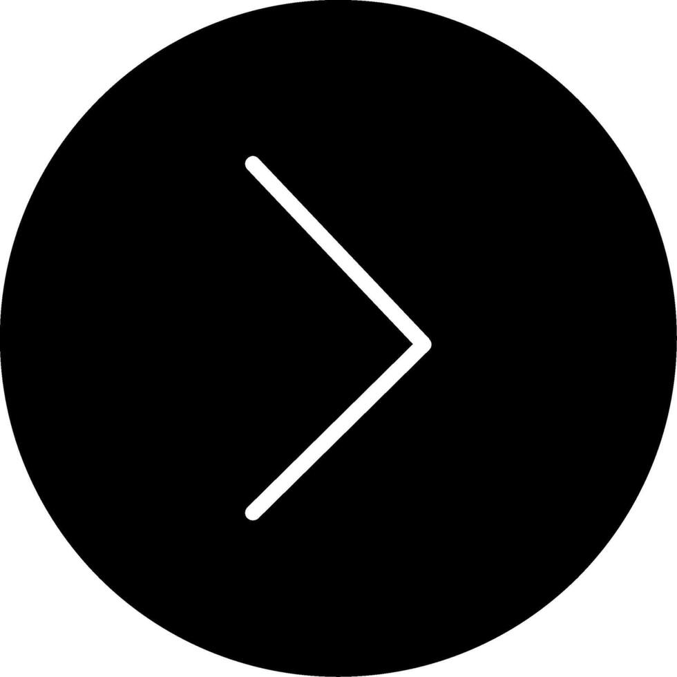 Chevron Glyph Icon vector