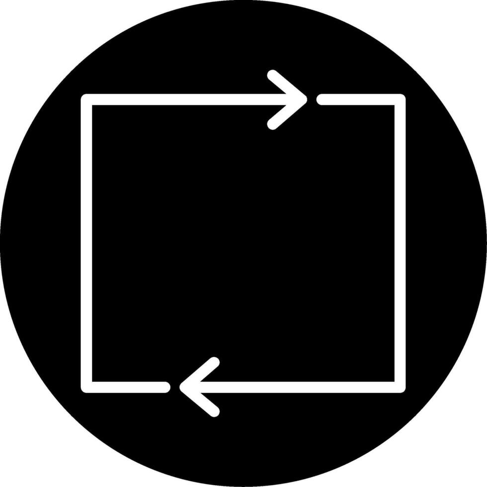Loop Glyph Icon vector