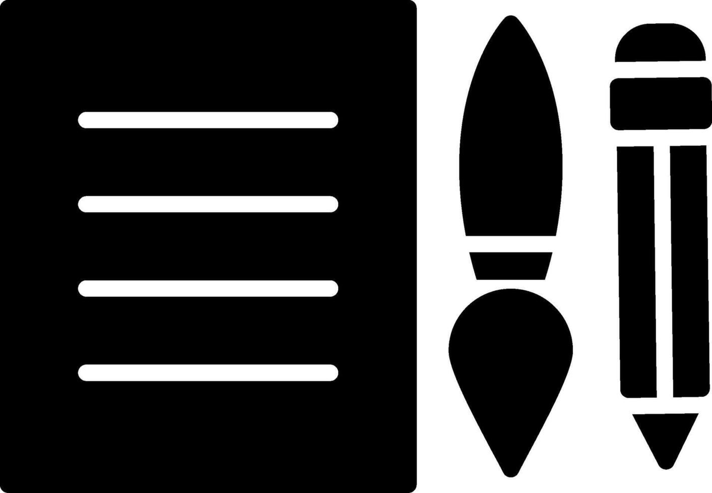 Edit Tools Glyph Icon vector