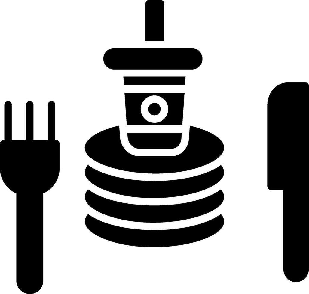 Tableware Glyph Icon vector