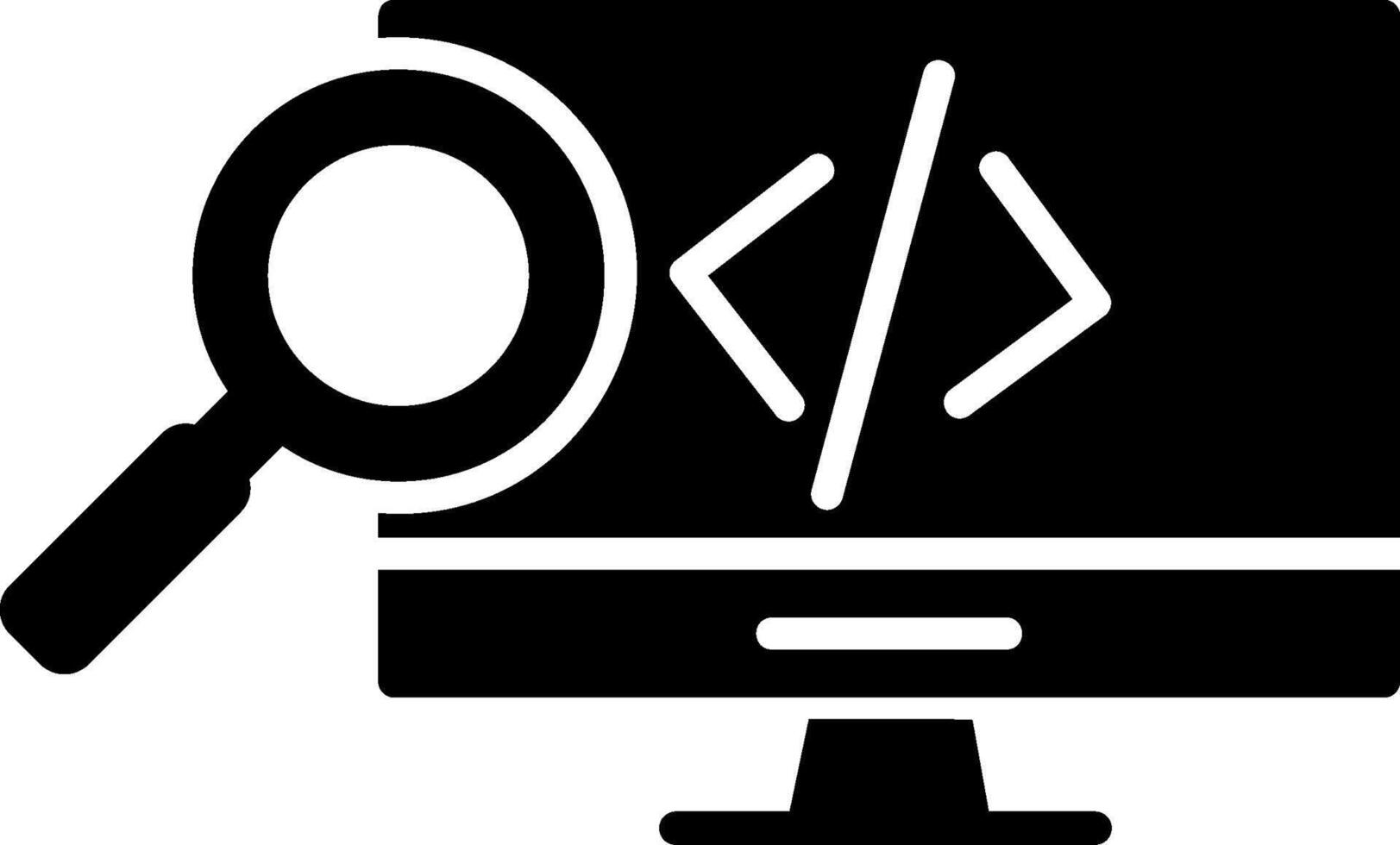 Web Development Glyph Icon vector