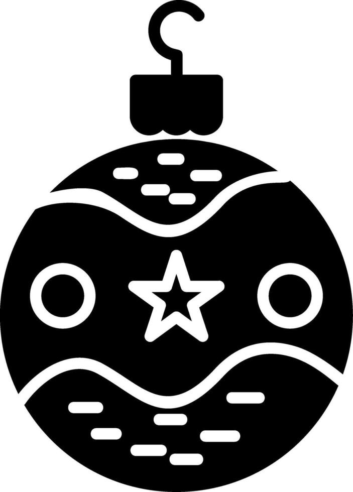 Bauble Glyph Icon vector