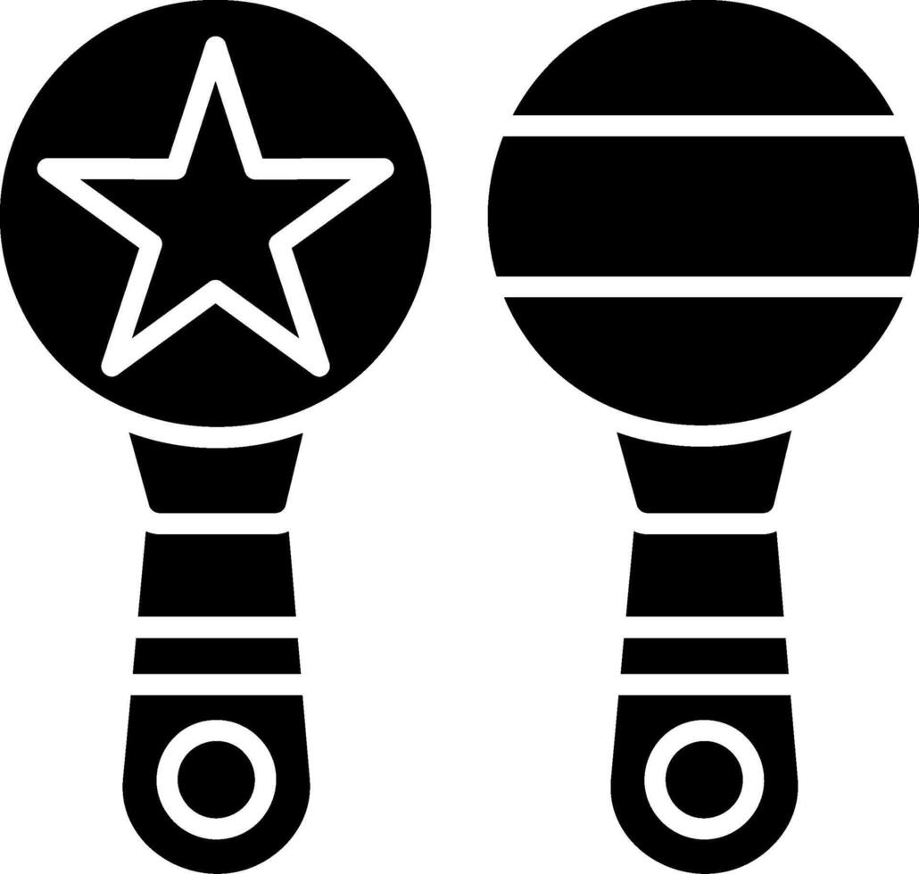 Maracas Glyph Icon vector