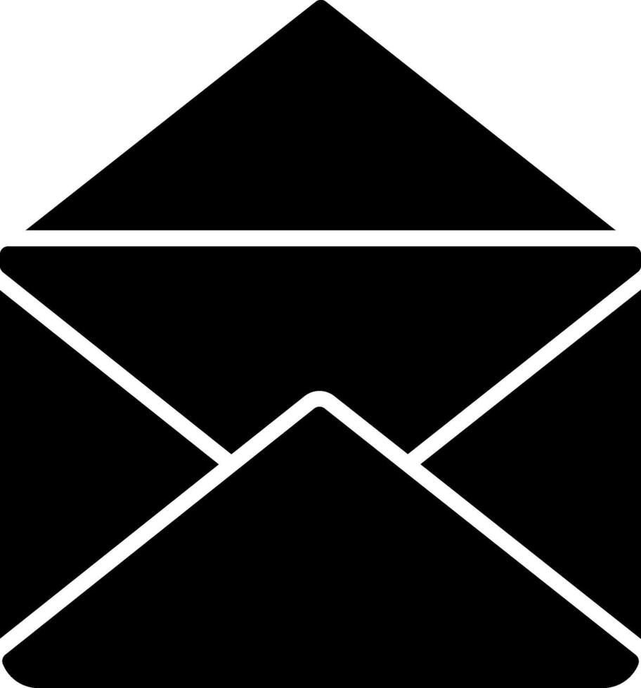 Mail Glyph Icon vector
