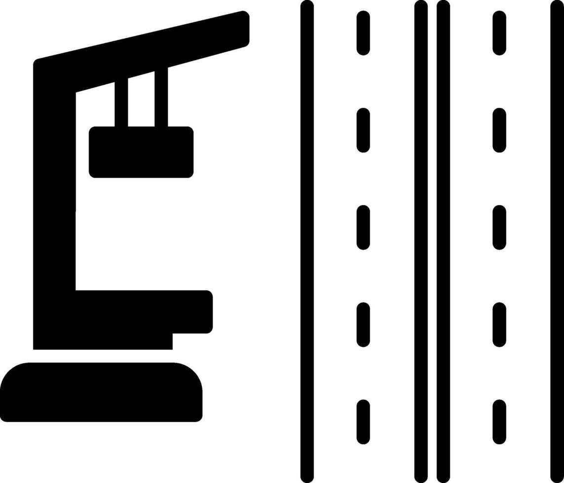 Motorway Glyph Icon vector