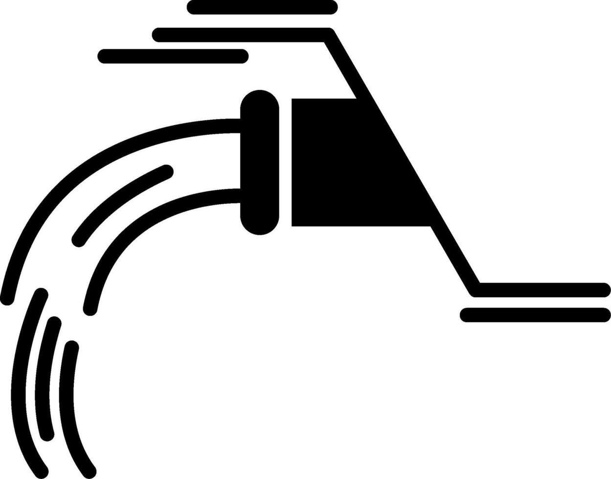 Drainage Glyph Icon vector