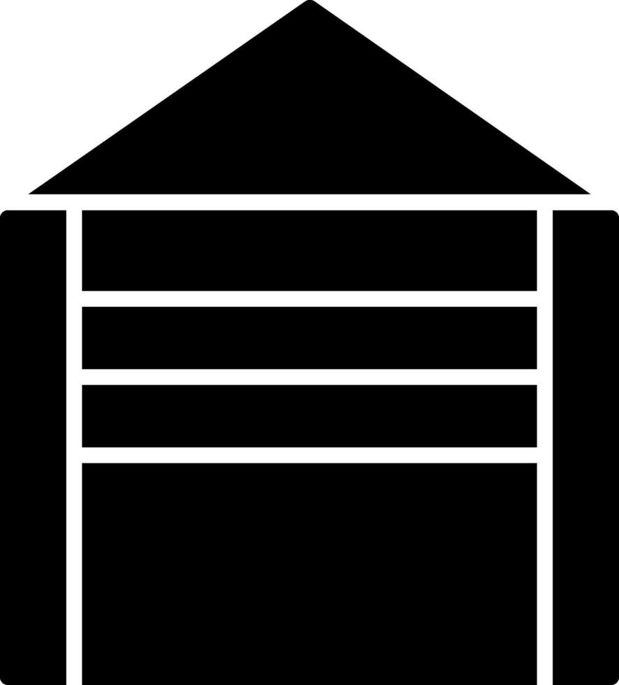 Garage Glyph Icon vector