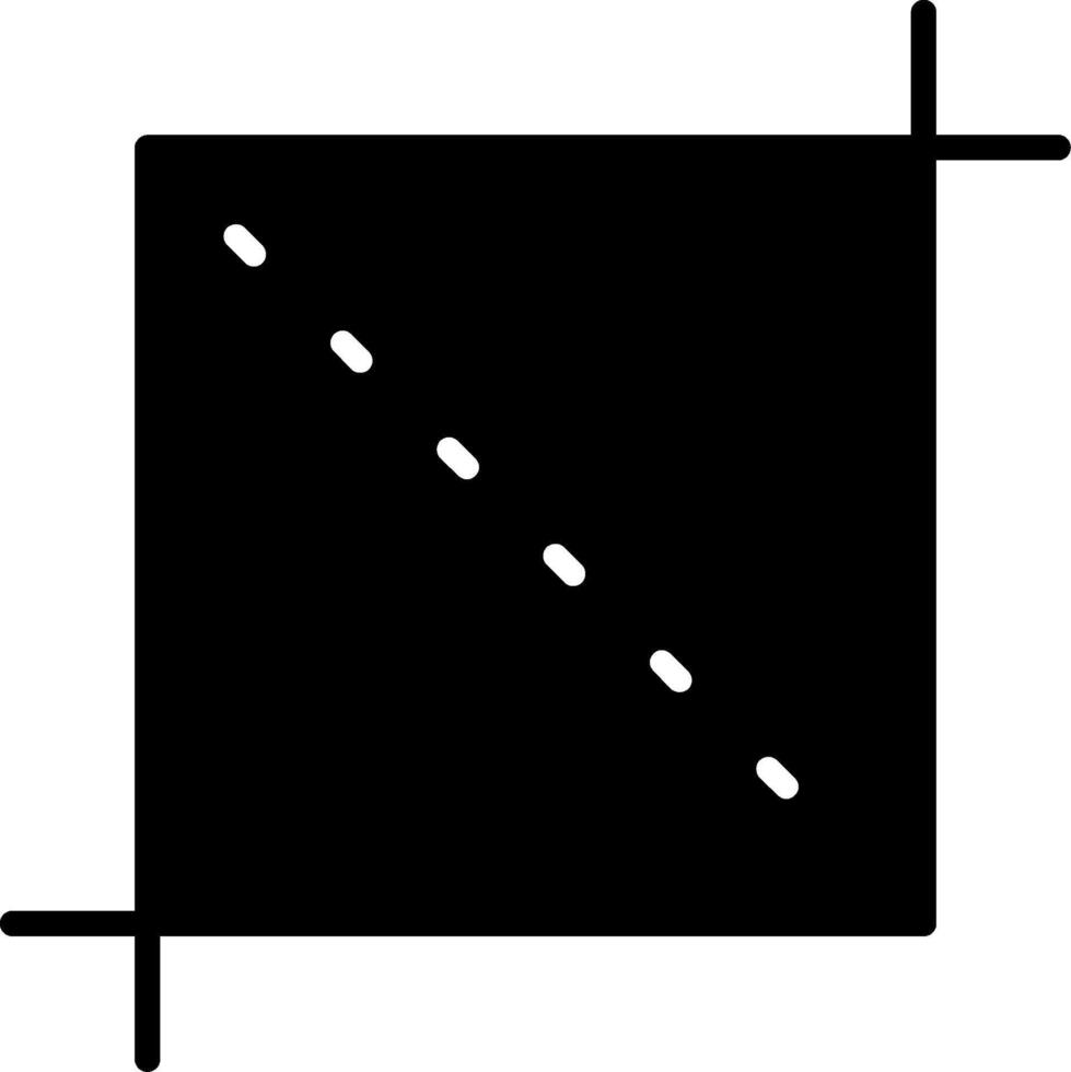 Crop Glyph Icon vector